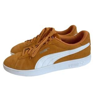 Puma Smash 3.0 Mens Suede Lace Up Sneakers Casual Shoes Size 11 Mustard Yellow